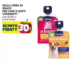 Esselunga Licks & Bits o Lick & Snack Vitakraft offerta