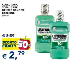 Esselunga Collutorio total care denti e gengive listerine offerta