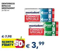 Esselunga Dentifricio bipacco mentadent offerta
