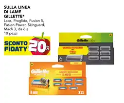 Esselunga Lame Gillette offerta