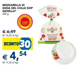 Esselunga Mozzarella di gioia del colle dop gioiella offerta