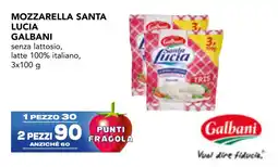 Esselunga Mozzarella Santa Lucia Galbani offerta