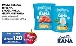 Esselunga Pasta fresca ripiena sfogliavelo Giovanni Rana offerta