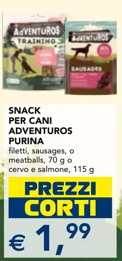 Esselunga Snack per cani Adventuros Purina offerta