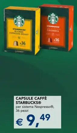 Esselunga Capsule caffè Starbucks offerta