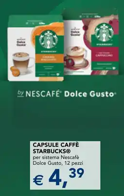 Esselunga Capsule caffè Starbucks offerta