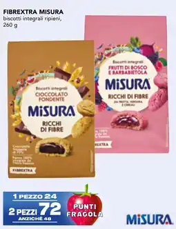 Esselunga Fibrextra misura biscotti integrali ripieni offerta