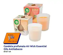 Action Candela profumata Air Wick Essential Oils Antitabacco offerta