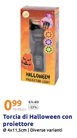 Action Torcia di Halloween con proiettore offerta