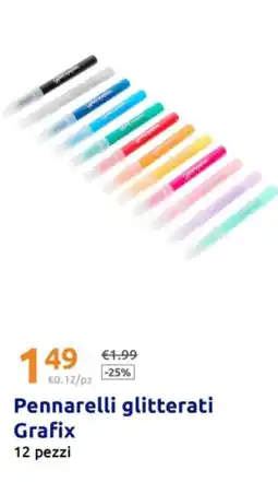 Action Pennarelli glitterati Grafix offerta