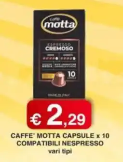 Orsini Market Caffè Motta capsule espresso cremoso offerta