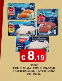 Orsini Market Findus Fiori di Orata - Fiori di Branzino Fiori di Salmone - Fiori di Tonno offerta