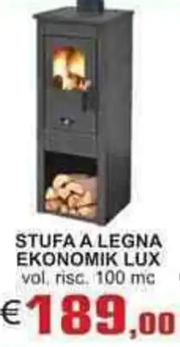 Brickea Stufa a Legna Ekonomik Lux offerta