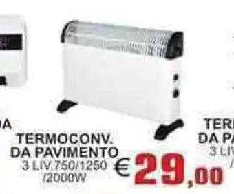 Brickea Termoconvettore da Pavimento offerta