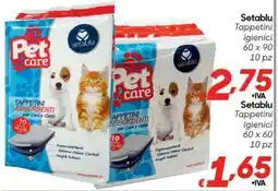 Pac Cash&Carry Setablu Tappetini igienici offerta
