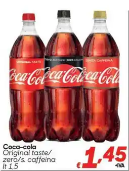 Pac Cash&Carry Coca-cola Original taste/zero/s. caffeina offerta