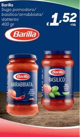 Pac Cash&Carry Barilla Sugo pomodoro/basilico/arrabbiata/datterini offerta