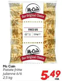 Pac Cash&Carry Mc Cain Patate fritte julienne 6/6 offerta