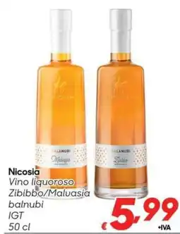 Pac Cash&Carry Nicosia Vino liquoroso Zibibbo/Malvasia balnubi offerta