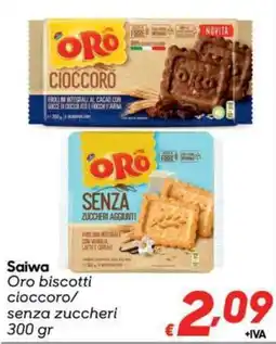 Pac Cash&Carry Saiwa Oro biscotti cioccoro/ senza zuccheri offerta