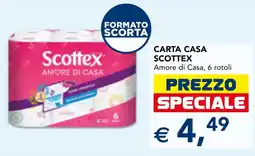 Esselunga Carta casa Scottex Amore di Casa offerta