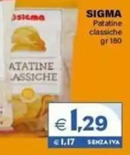 Boningros Cash and Carry Sigma Patatine classiche offerta