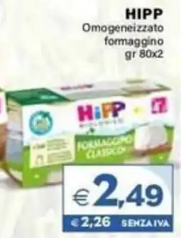 Boningros Cash and Carry Hipp Omogeneizzato formaggino offerta