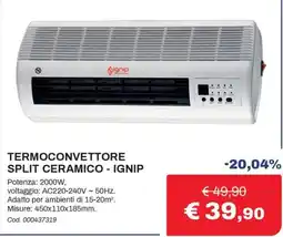 Eurobrico Termoconvettore split ceramico - Ignip offerta