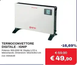 Eurobrico Termoconvettore digitale - Ignip offerta