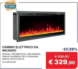 Eurobrico Camino elettrico da incasso offerta