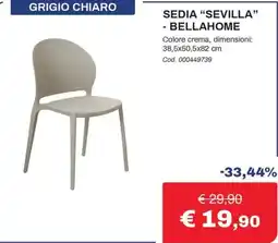 Eurobrico Sedia "Sevilla" - BellaHome offerta