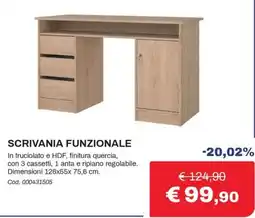 Eurobrico Scrivania funzionale offerta