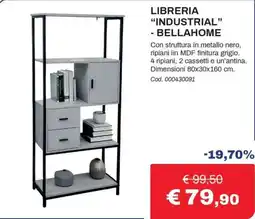 Eurobrico Libreria "Industrial" - BellaHome offerta