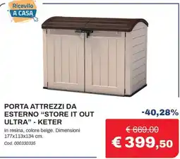 Eurobrico Porta attrezzi da esterno "Store It Out Ultra" - Keter offerta
