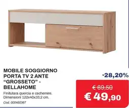 Eurobrico Mobile soggiorno porta tv 2 ante "Grosseto" - BellaHome offerta