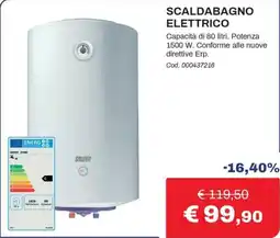 Eurobrico Scaldabagno elettrico Smavit offerta