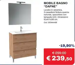 Eurobrico Mobile bagno "Dafne" offerta