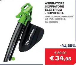 Eurobrico Aspiratore soffiatore elettrico Supherba offerta