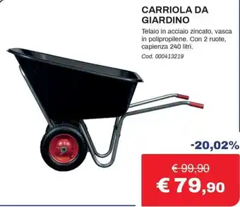 Eurobrico Carriola da giardino offerta
