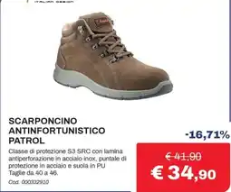 Eurobrico Scarponcino antinfortunistico Patrol offerta