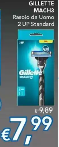 Migross Supermercati e Market Gillette Mach3 Rasoio da Uomo 2 UP Standard offerta