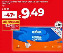 Bennet Caffè macinato per moka crema e gusto forte Lavazza offerta
