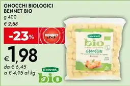 Bennet Gnocchi biologici Bennet bio offerta