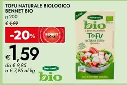 Bennet Tofu naturale biologico Bennet bio offerta