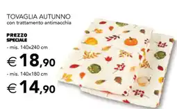 Esselunga TOVAGLIA AUTUNNO 140x240 cm offerta