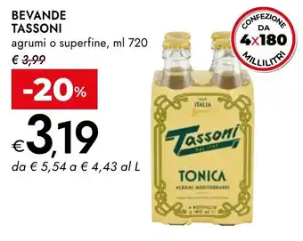 Tassoni tonica agrumi o superfine