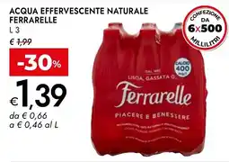 Bennet Acqua effervescente naturale Ferrarelle offerta