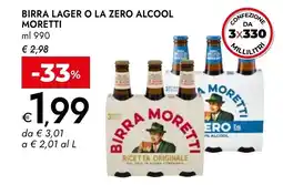 Bennet Birra Moretti offerta