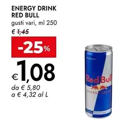 Bennet Energy drink Red Bull offerta