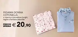 Esselunga Pigiama Donna Cotonella offerta